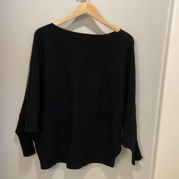 PHILOSOPHY woman’s black boat neck long sleeve black sweater - Picture 8 of 10